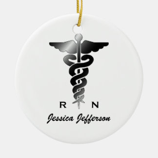 Personalisiert: Krankenschwester-Verzierung Keramik Ornament