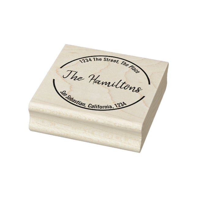 Personalisiert (Kreislinie) Gummistempel (Stempel)