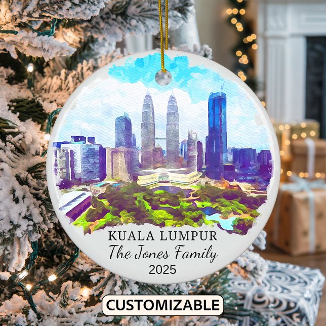 Personalisiert Kuala Lumpur, Geschenk von Malaysia Keramik Ornament (Von Creator hochgeladen)