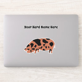 Personalisiert KuneKune Pig Aufkleber