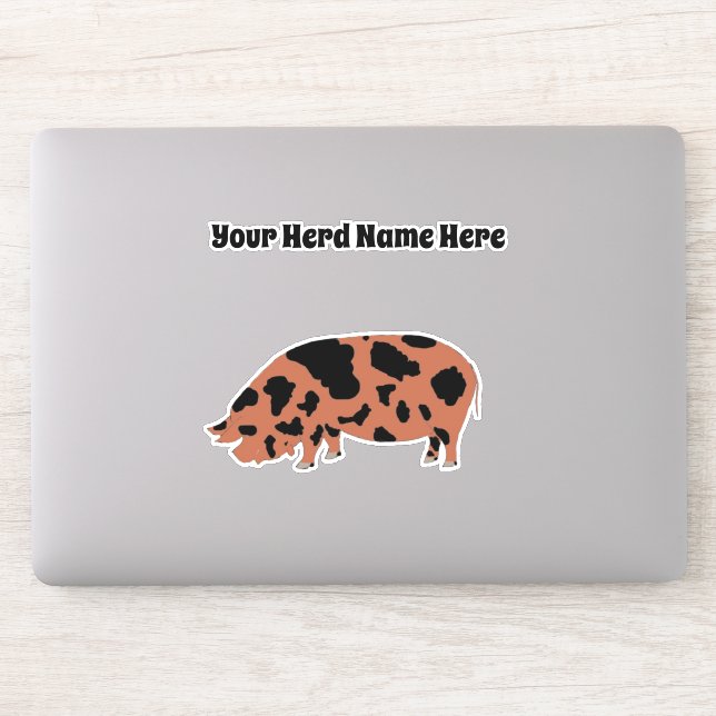 Personalisiert KuneKune Pig Aufkleber (Computer)