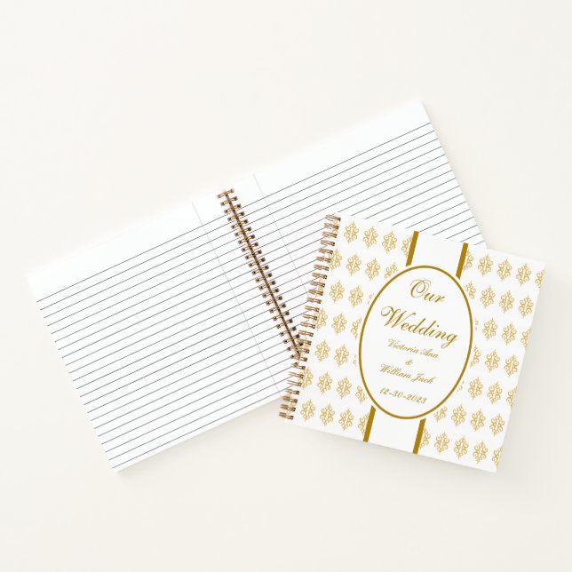 Personalisiert Lace Wedding Guestbook Geschenk Notizbuch (Innenseite)