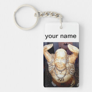 personalisiert lächelnder Buddha-Schlüsselanhän Schlüsselanhänger