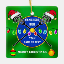 Personalisiert, Lacrosse Ornament für Jungen und M