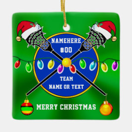 Personalisiert, Lacrosse Ornament für Jungen und M