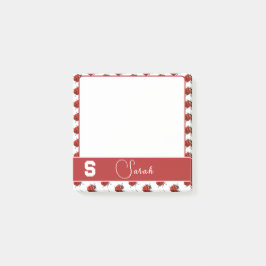 Personalisiert Ladybug Themed Post-it Klebezettel