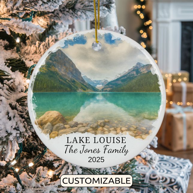 Personalisiert Lake Louis Ornament, Kanada Keramik Ornament (Von Creator hochgeladen)
