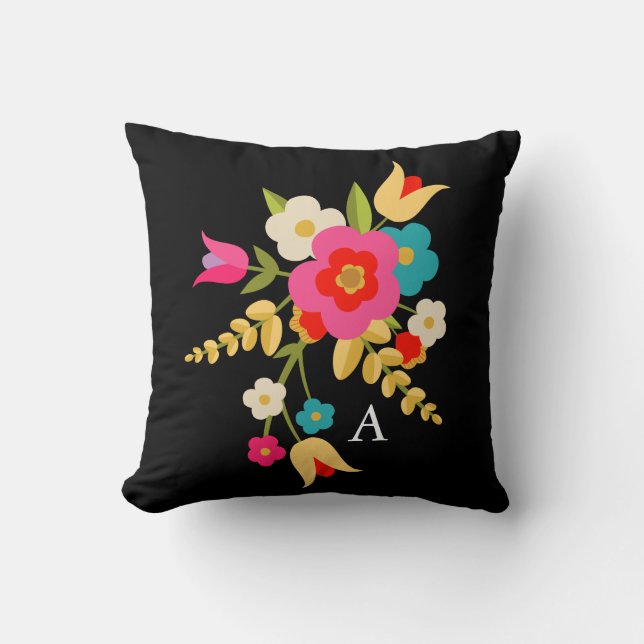 Personalisiert | Land Floral Kissen (Vorderseite)