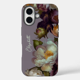 Personalisiert Lavender Botanical Floral iPhone Ca 16 Hülle
