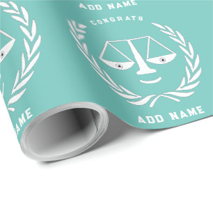 Personalisiert Law School Grad Geschenk Geschenkpapier