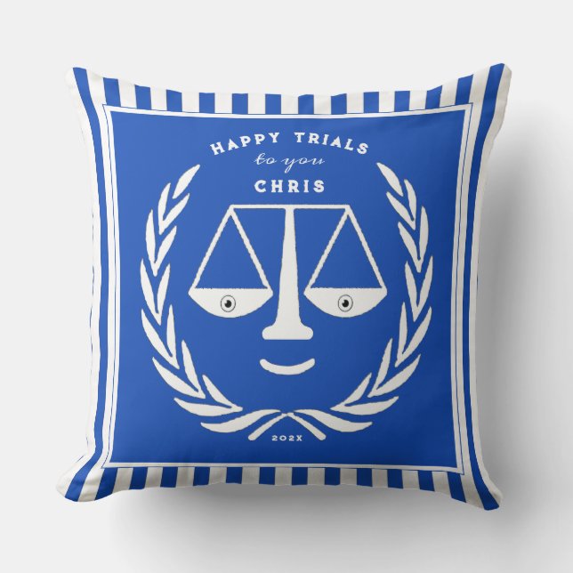 Personalisiert Law School Grad Geschenk Kissen (Vorderseite)