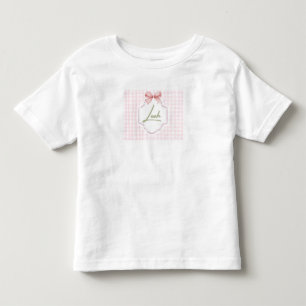 Personalisiert Leah Baby Girl Kinderzimmer Bow&Gin Kleinkind T-shirt