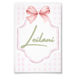 Personalisiert Leilani Baby Girl Kinderzimmer Ging Fotodruck