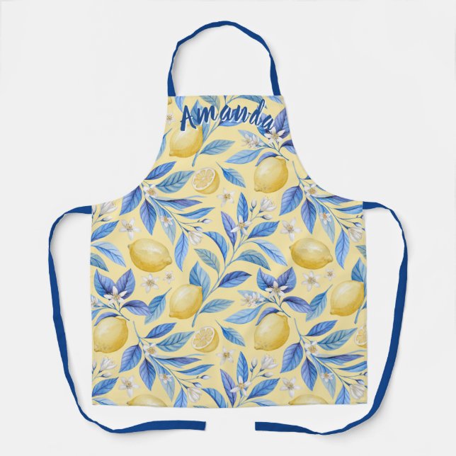 Personalisiert Lemon Lover Schürze (Vorderseite)