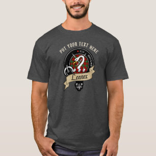 Personalisiert Lennox Clan Abzeichen T-Shirt
