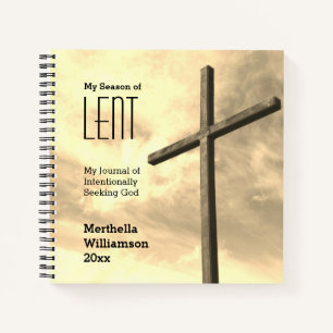 Personalisiert LENT JOURNAL Seeking God Lenten Notizbuch