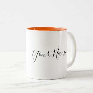 Personalisiert Leo Zodiac-Zeichen Name und Merkmal Zweifarbige Tasse