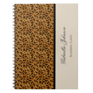 Personalisiert: Leopard-Druck-Notizbuch Notizblock