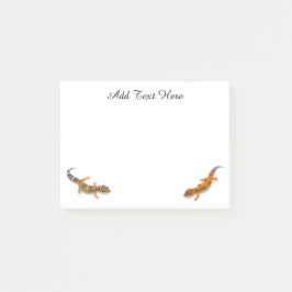Personalisiert Leopard Gecko Lizard Post-it Klebezettel