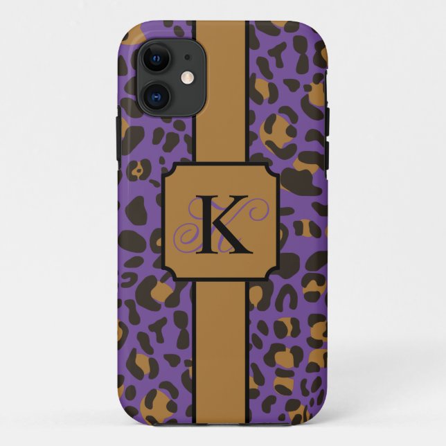 Personalisiert Leopard Jaguar Animal Print Muster Case-Mate iPhone Hülle (Rückseite)