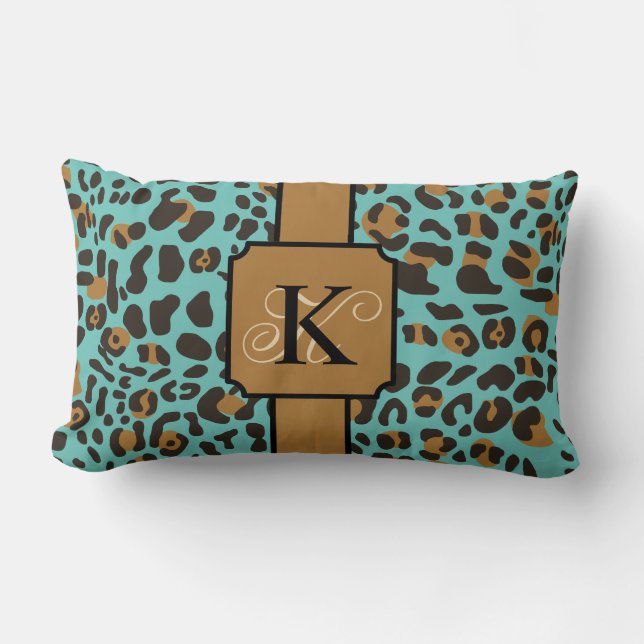 Personalisiert Leopard Jaguar Animal Print Muster Lendenkissen (Vorderseite)