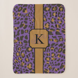 Personalisiert Leopard Jaguar Animal Print Muster Sherpadecke