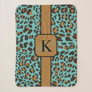 Personalisiert Leopard Jaguar Animal Print Muster Sherpadecke