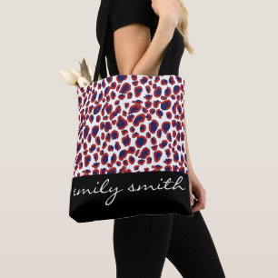 Personalisiert Leopard Muster Tote Bag Tasche