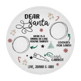 Personalisiert Lieber Santa Schneidebrett