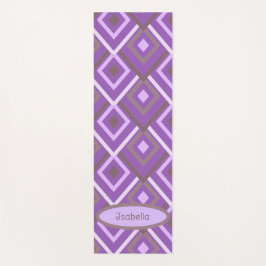 Personalisiert Lila modern Abstrakt Yogamatte