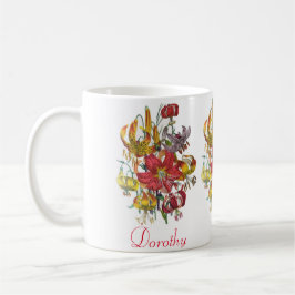 Personalisiert Lilies Kaffeetasse