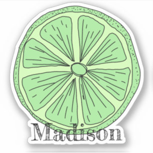 Personalisiert Limon Aufkleber