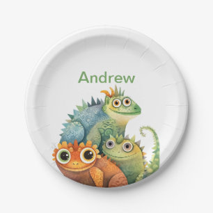 Personalisiert Lizard Birthday Party Pappteller
