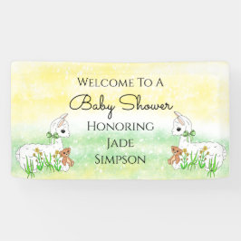 Personalisiert Llama Themed Baby Dusche Banner