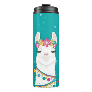 Personalisiert Llama Thermosbecher