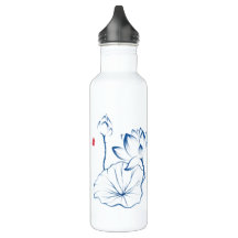 Personalisiert Lotus Chinoiserie Name Monogram