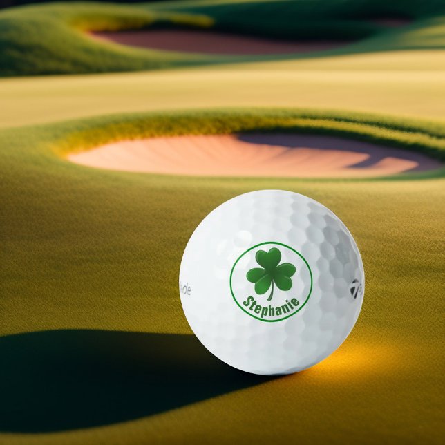 Personalisiert Lucky Kleeblatt Taylor Made Golf Ba Golfball (Von Creator hochgeladen)