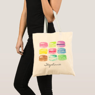 Personalisiert Macaroon Watercolor Girl Tragetasche
