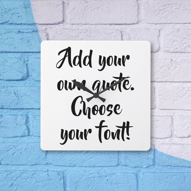 Personalisiert machen  quadratische wanduhr (Von Creator hochgeladen)