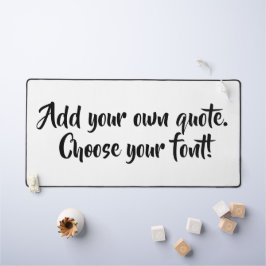 Personalisiert machen schreibtischunterlage