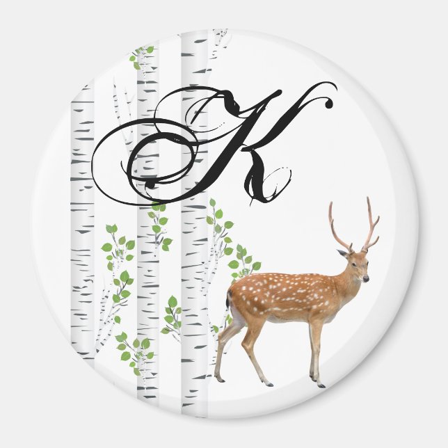 Personalisiert Magnet Deer Dock Buck Waldland (Vorne)