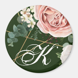 Personalisiert Magnet Geometric Garden Rose Hunter