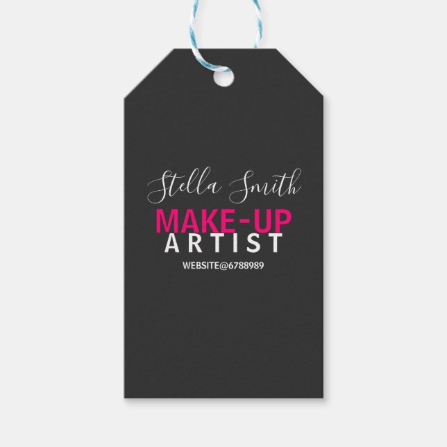 Personalisiert Makeup Artist Standard Geschenkanhänger (Vorderseite)