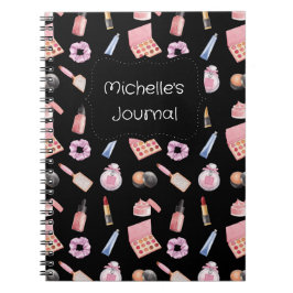 Personalisiert Makeup Kosmetik Muster Kosmetologie Notizblock