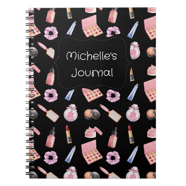 Personalisiert Makeup Kosmetik Muster Kosmetologie Notizblock (Vorderseite)