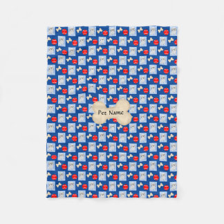 Personalisiert Malshi Blue Fleece Blanket