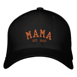 Personalisiert Mama est. Bestickte Baseballkappe