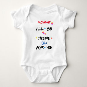 Personalisiert ♥ MAMI ICH WERDE DA FÜR DICH SEIN ♥ Baby Strampler