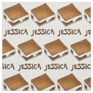 Personalisiert Marshmallow Camp Fire S'mores Smore Stoff