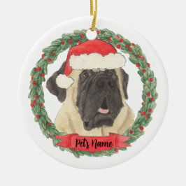 Personalisiert Mastiff Keramik Ornament
